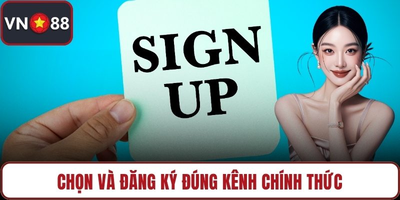 Chọn và đăng ký đúng kênh chính thức